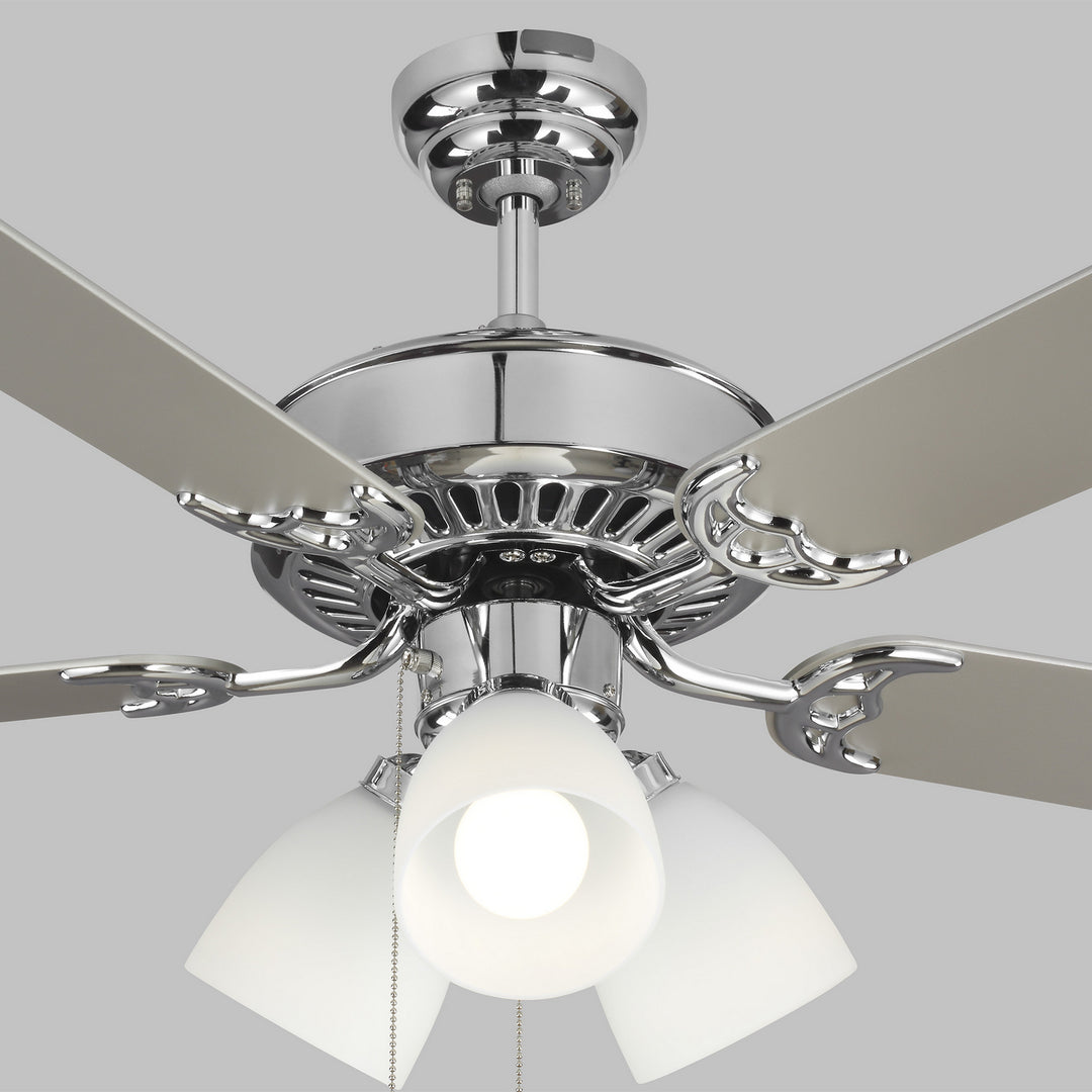 Haven 52 LED 3 52" Ceiling Fan in Chrome