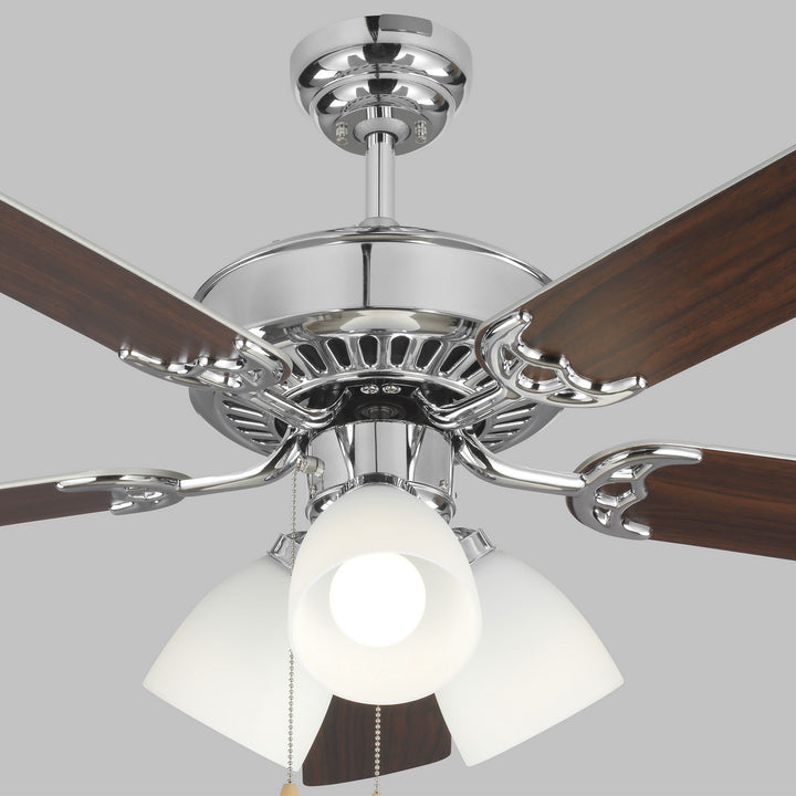 Haven 52 LED 3 52" Ceiling Fan in Chrome