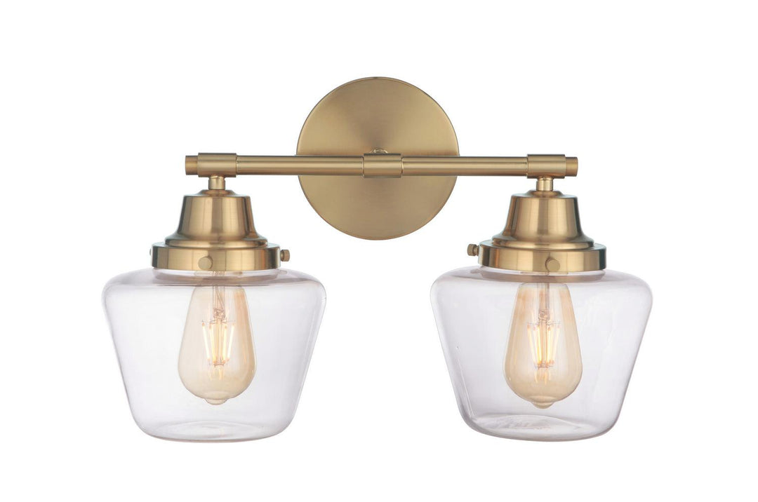 Essex Two Light Vanity in Satin Brass