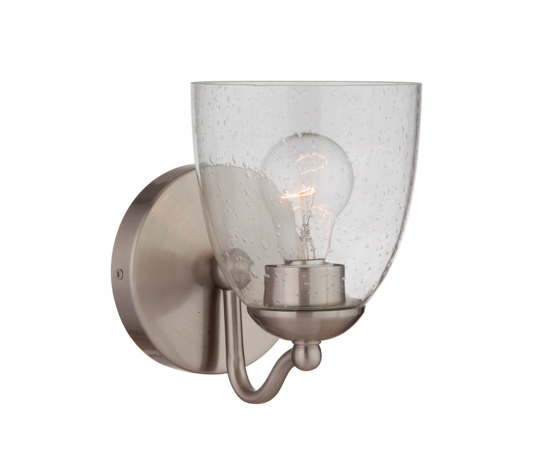 Hillridge One Light Wall Sconce in Brushed Polished Nickel