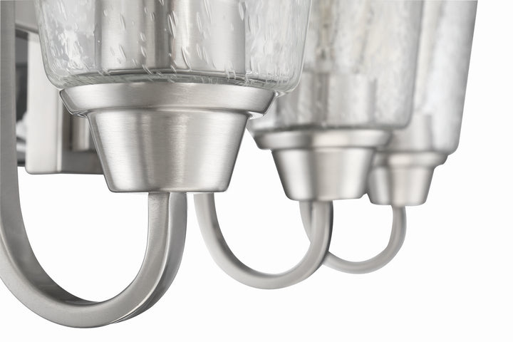 Grace Five Light Chandelier in Brushed Polished Nickel