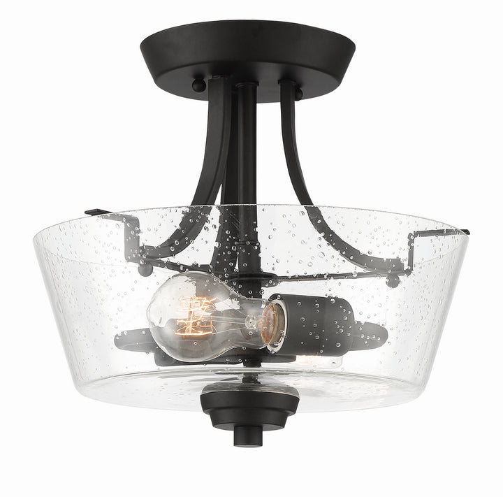 Grace Two Light Semi Flush Mount Convertible in Espresso