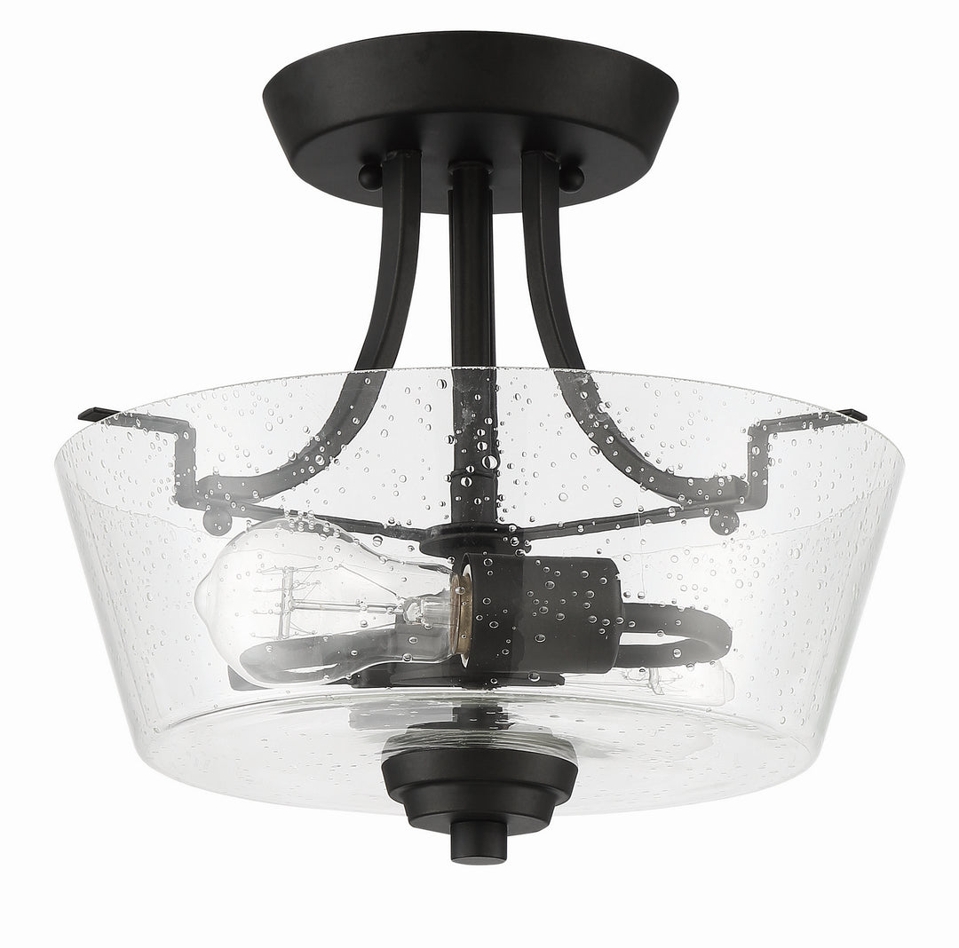 Grace Two Light Semi Flush Mount Convertible in Espresso