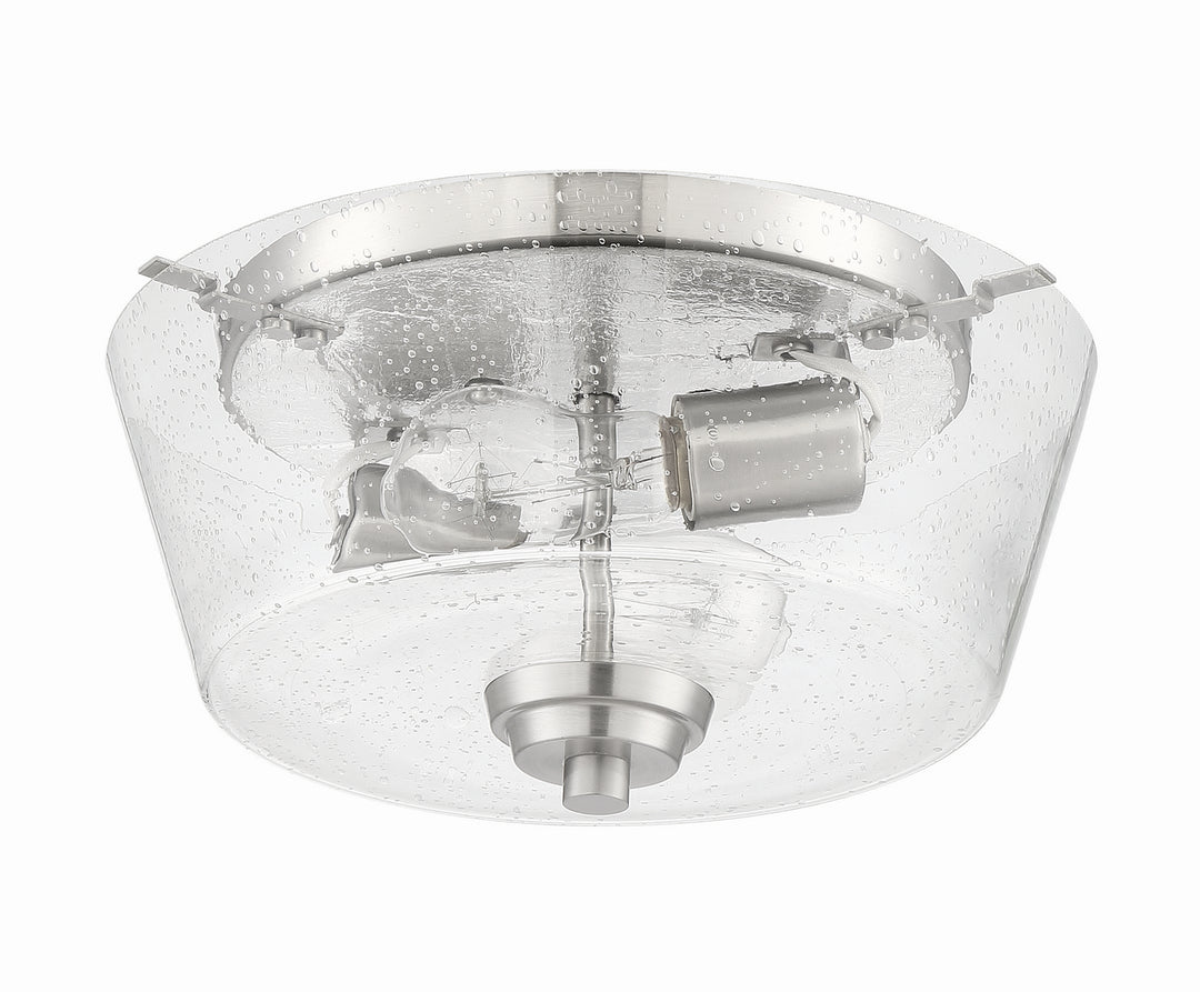 Grace Two Light Flushmount in Brushed Polished Nickel