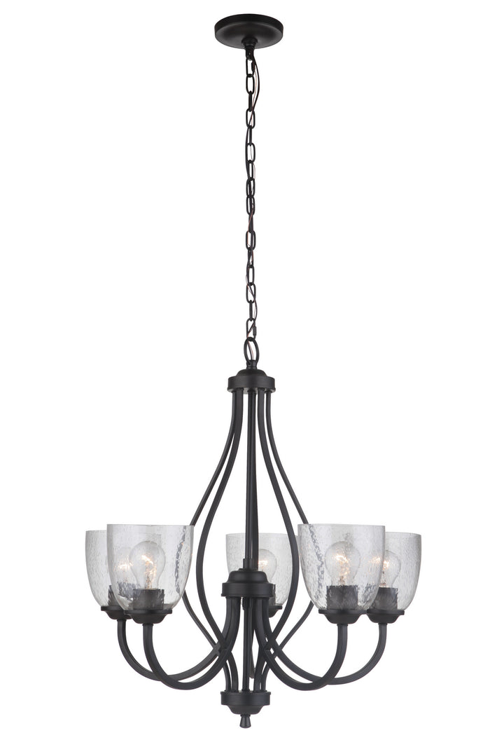 Serene Five Light Chandelier in Espresso