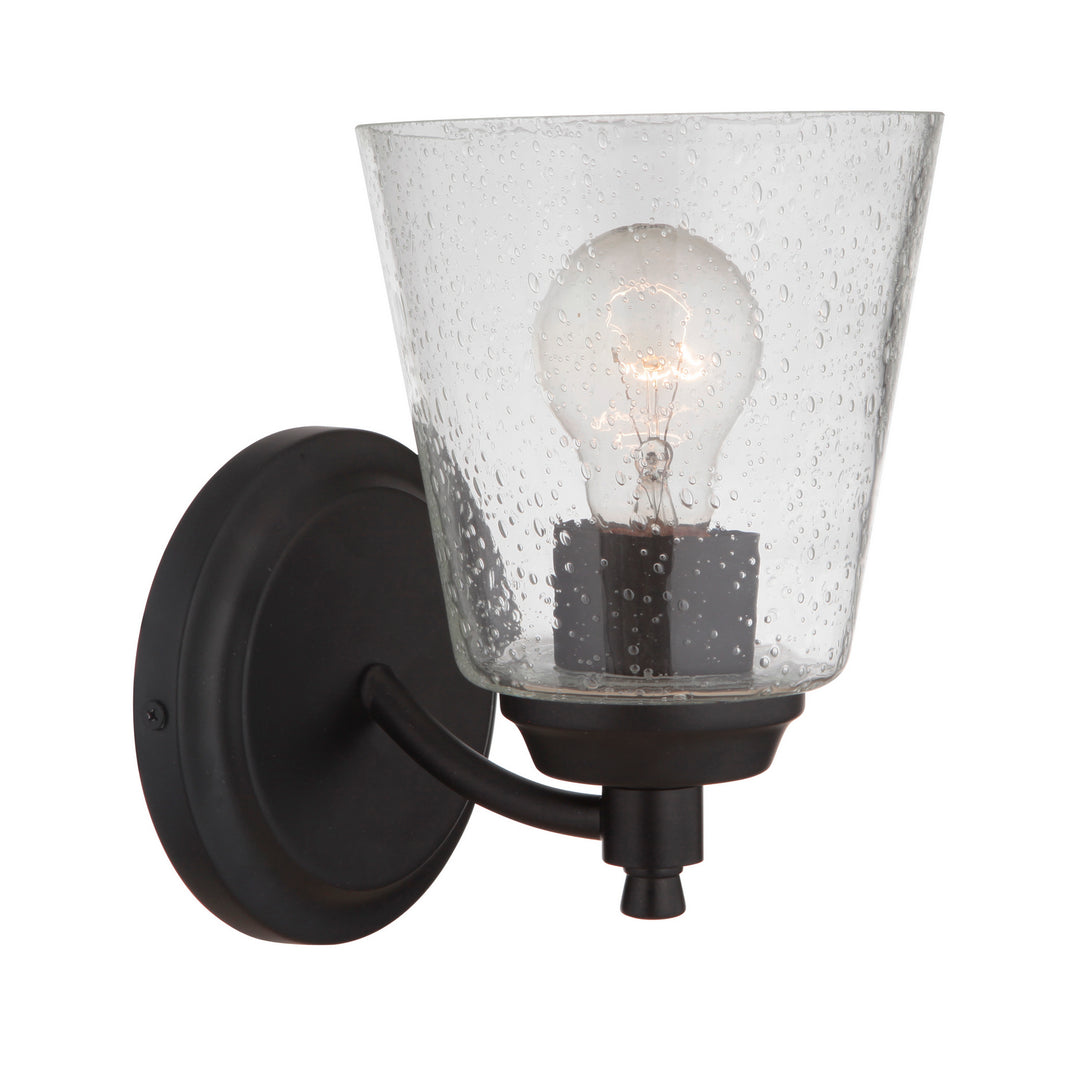 Tyler One Light Wall Sconce in Flat Black