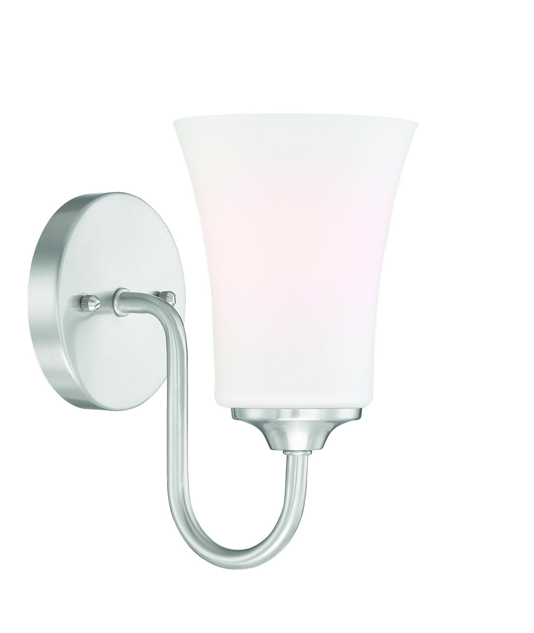 Gwyneth One Light Wall Sconce in Brushed Polished Nickel