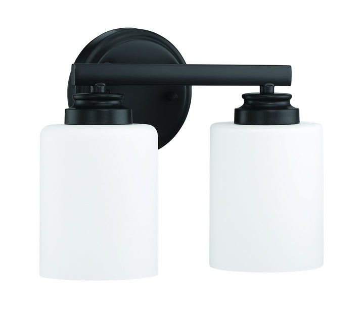 Bolden Two Light Vanity in Flat Black