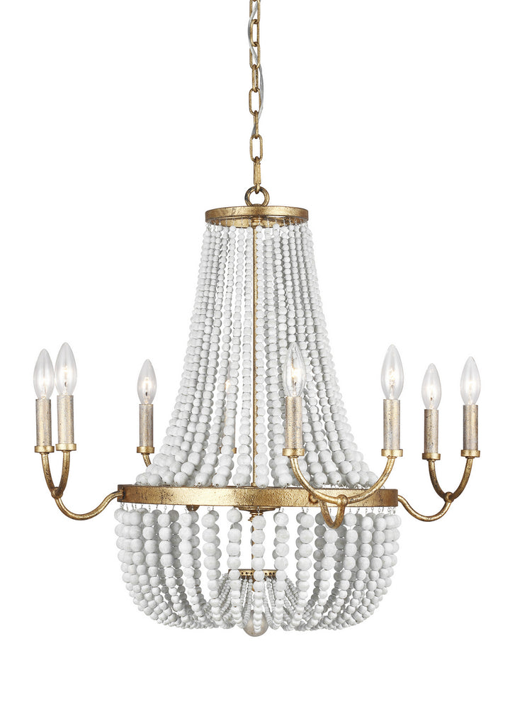 Generation Lighting. Eight Light Chandelier