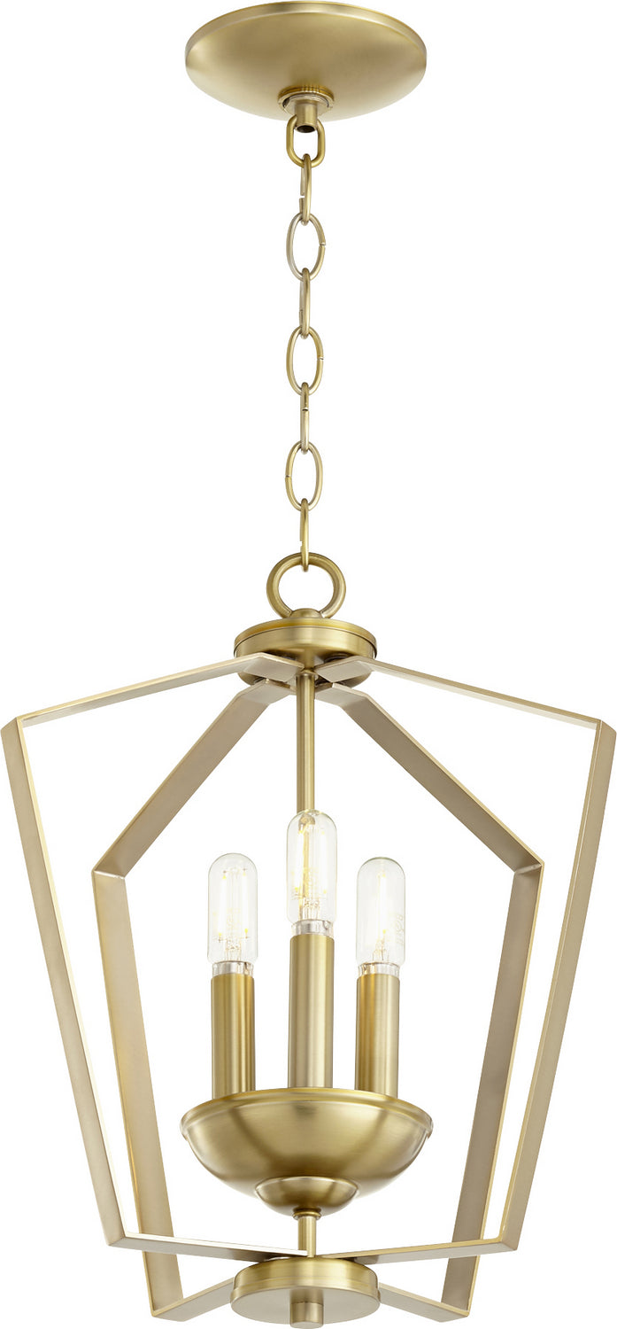 Quorum Three Light Entry Pendant