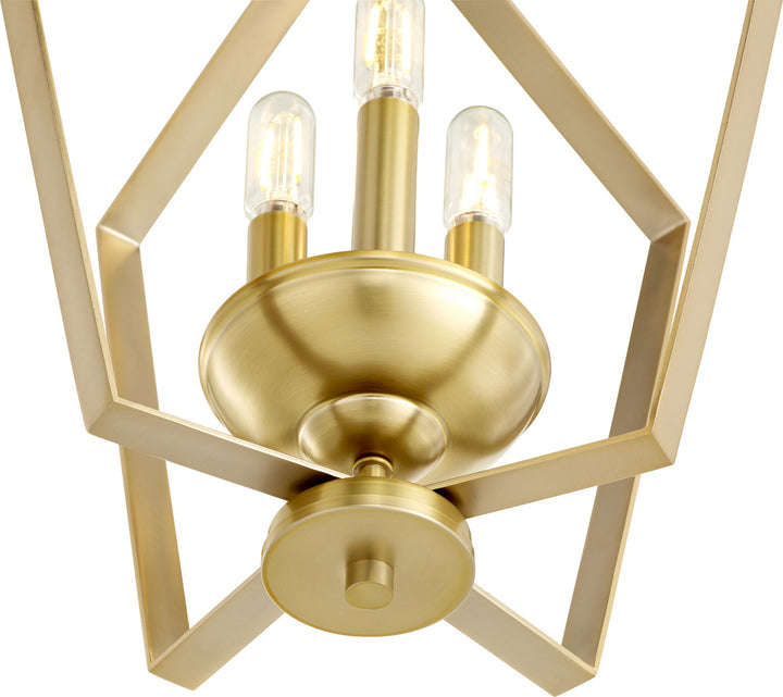 Quorum Three Light Entry Pendant