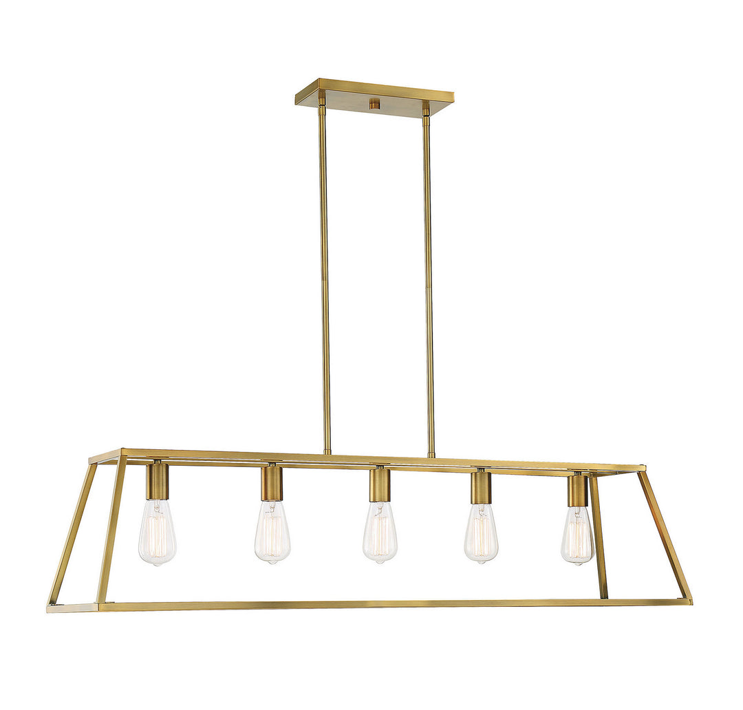 Savoy House Denton Five Light Linear Chandelier