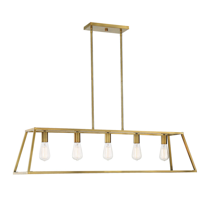 Savoy House Denton Five Light Linear Chandelier