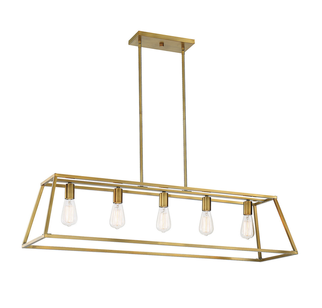 Savoy House Denton Five Light Linear Chandelier