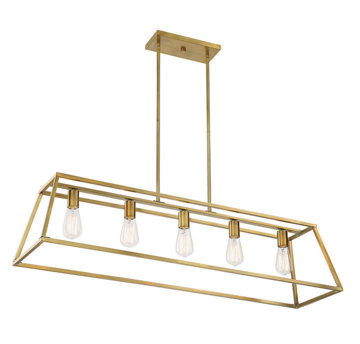 Savoy House Denton Five Light Linear Chandelier