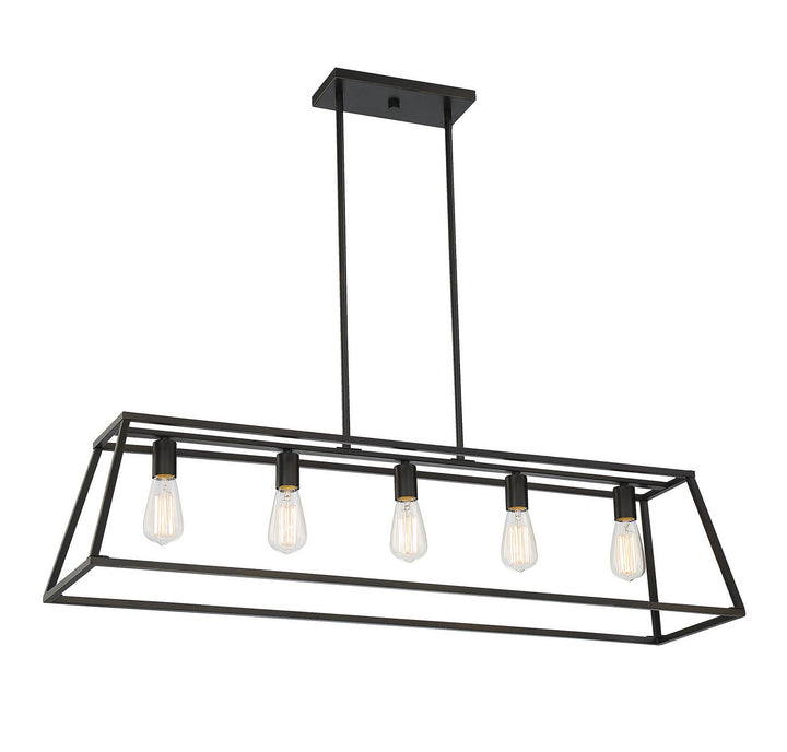 Savoy House Denton Five Light Linear Chandelier