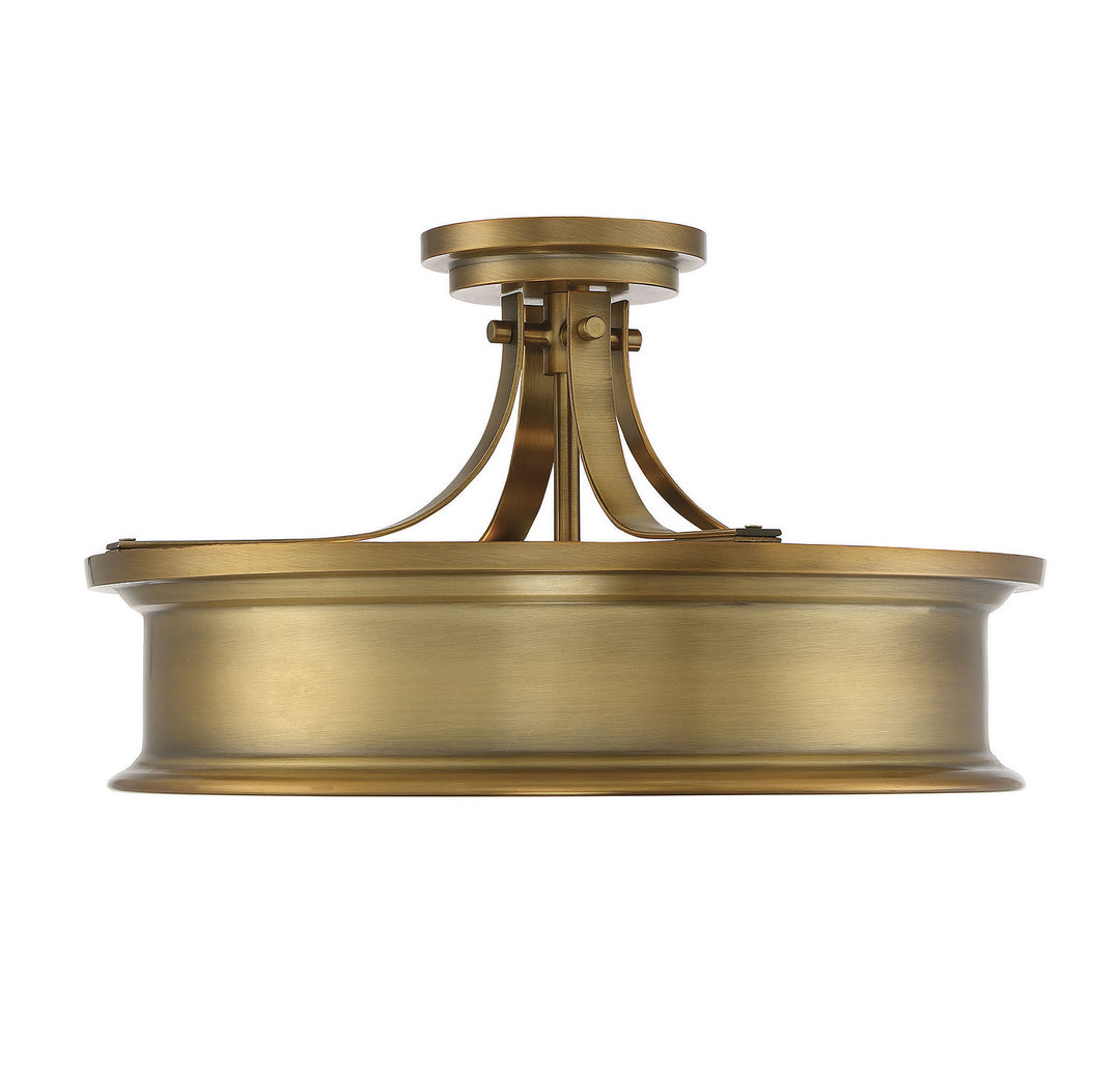 Savoy House Watkins Three Light Semi-Flush Mount