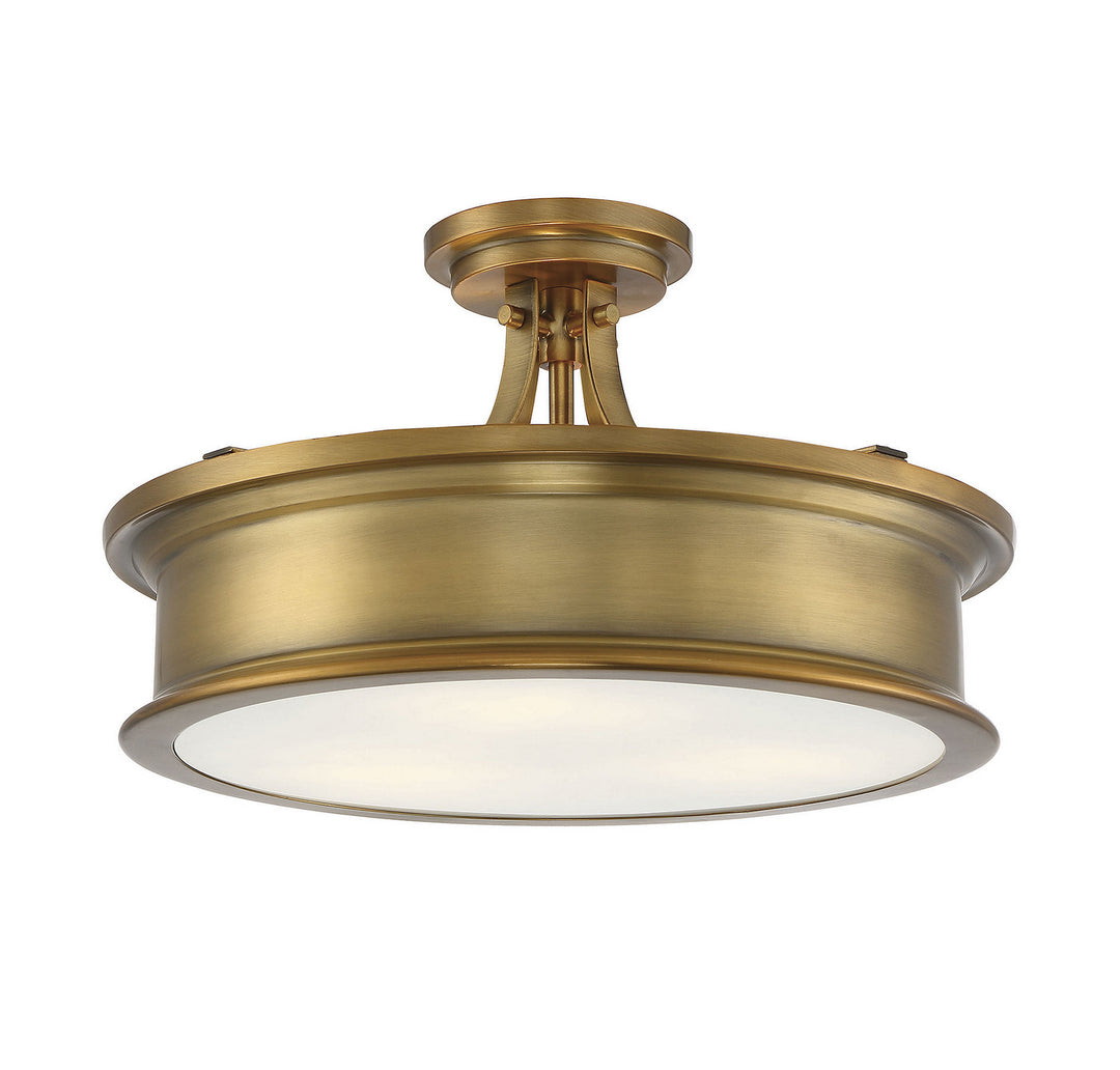 Savoy House Watkins Three Light Semi-Flush Mount