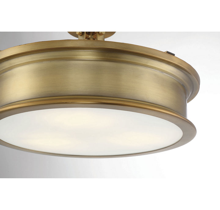 Savoy House Watkins Three Light Semi-Flush Mount