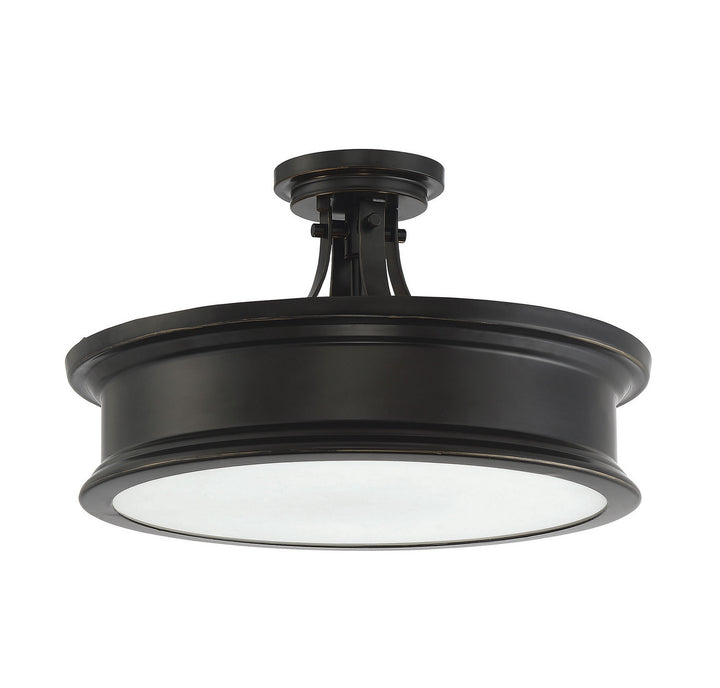 Savoy House Watkins Three Light Semi-Flush Mount