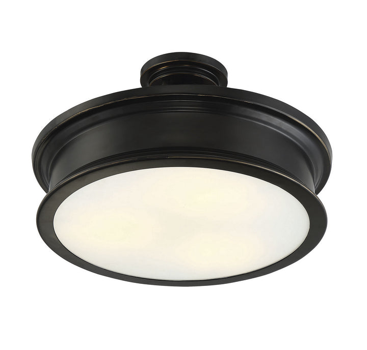 Savoy House Watkins Three Light Semi-Flush Mount