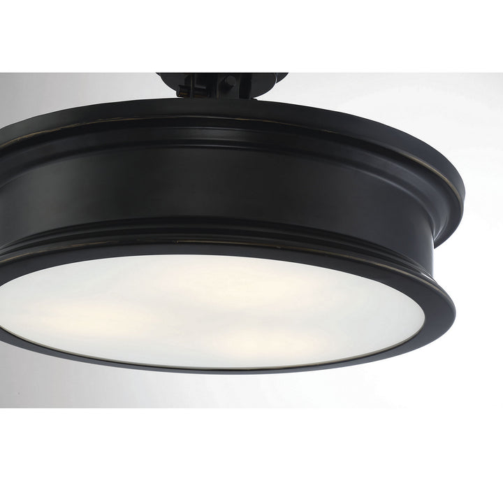 Savoy House Watkins Three Light Semi-Flush Mount