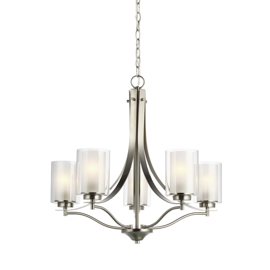 Generation Lighting. Five Light Chandelier