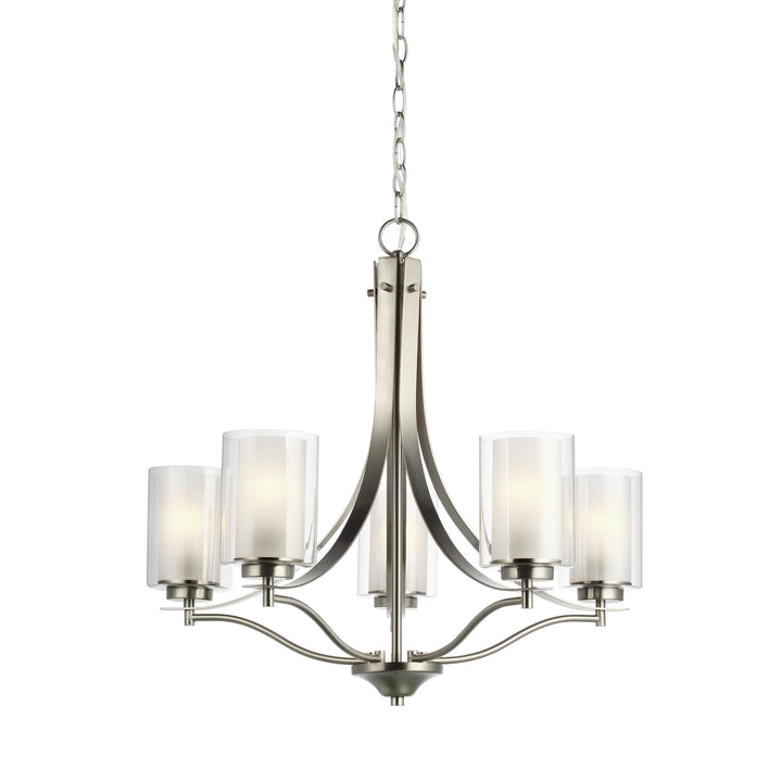 Generation Lighting. Five Light Chandelier