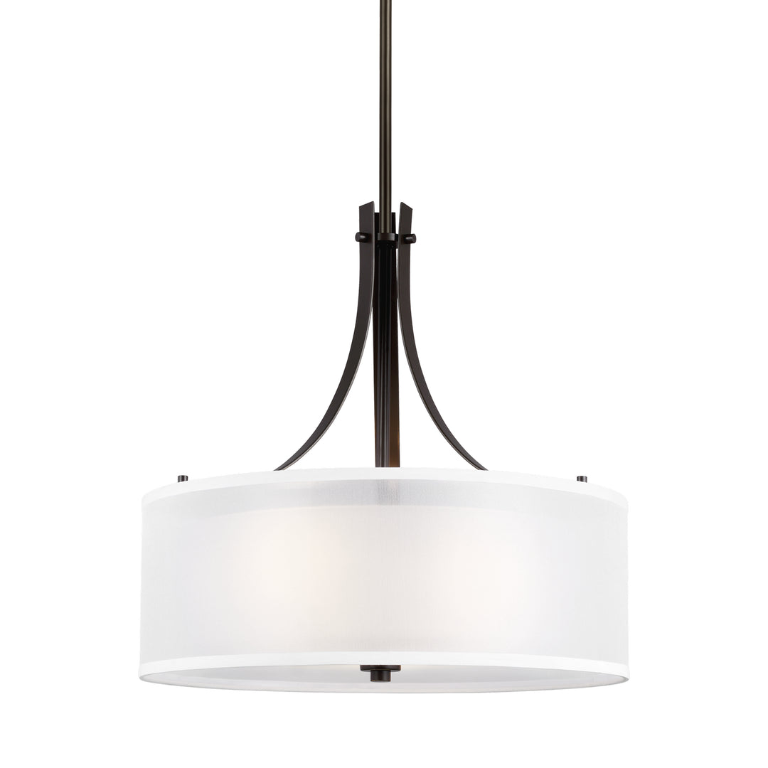 Generation Lighting. Three Light Pendant