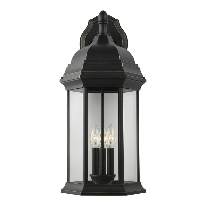 Generation Lighting. Three Light Outdoor Wall Lantern