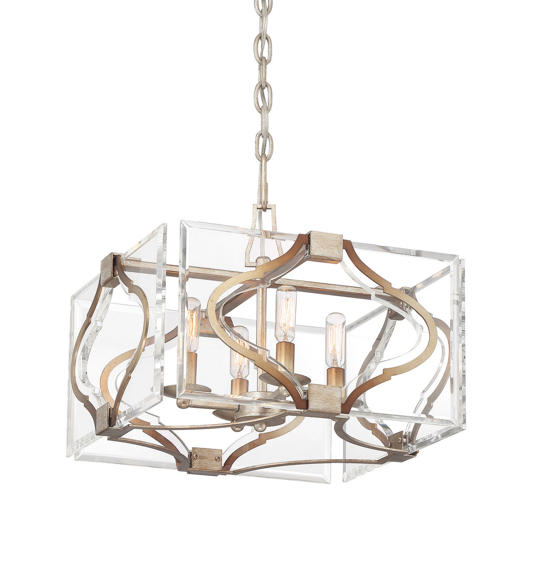 Metropolitan Four Light Convertible Semi Flush Mount/Pendant