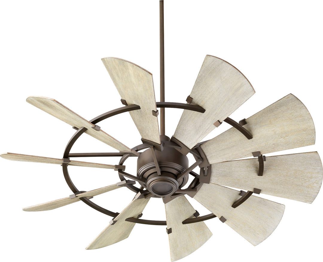 Quorum Windmill Indoor DC Farmhouse Ceiling Fan with Remote