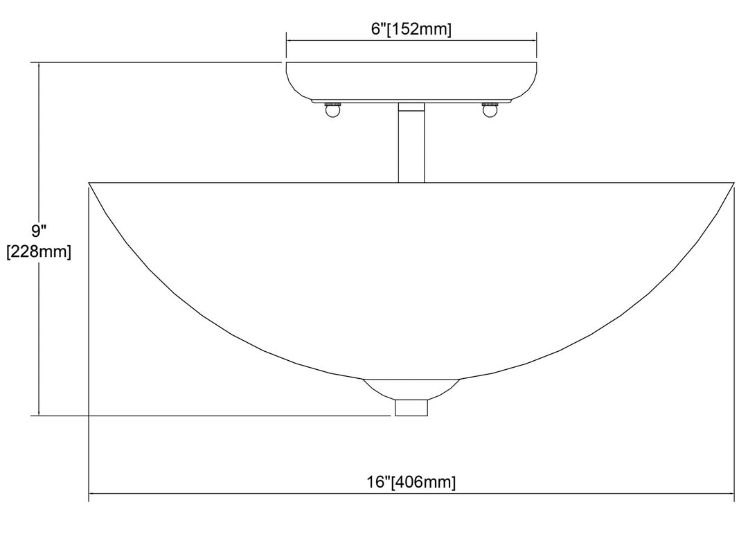 ELK Home Three Light Semi Flush Mount