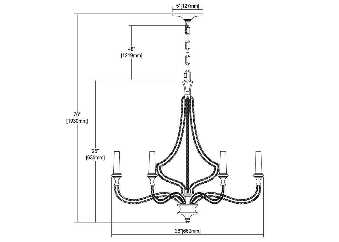 ELK Home Six Light Chandelier