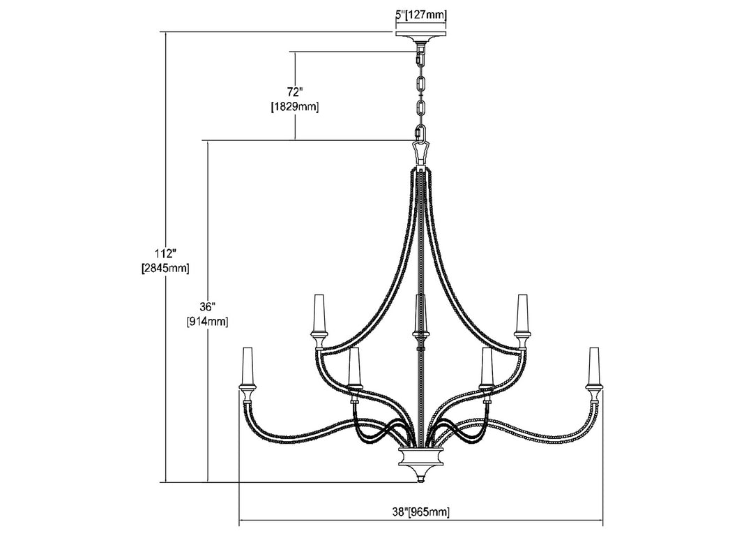 ELK Home 12 Light Chandelier