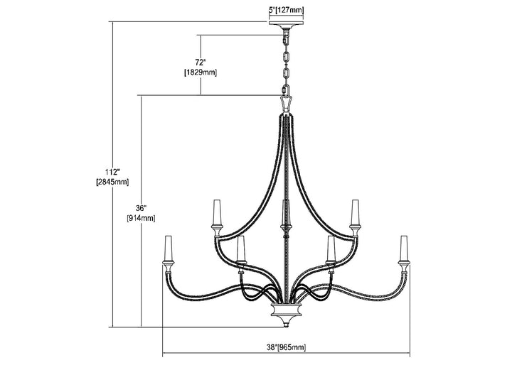 ELK Home 12 Light Chandelier