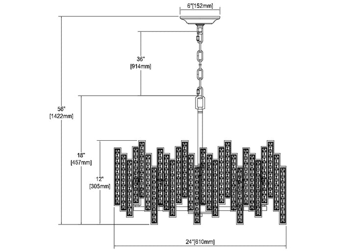 ELK Home Six Light Chandelier