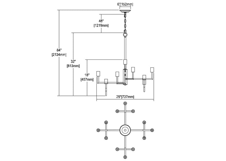 ELK Home 12 Light Chandelier