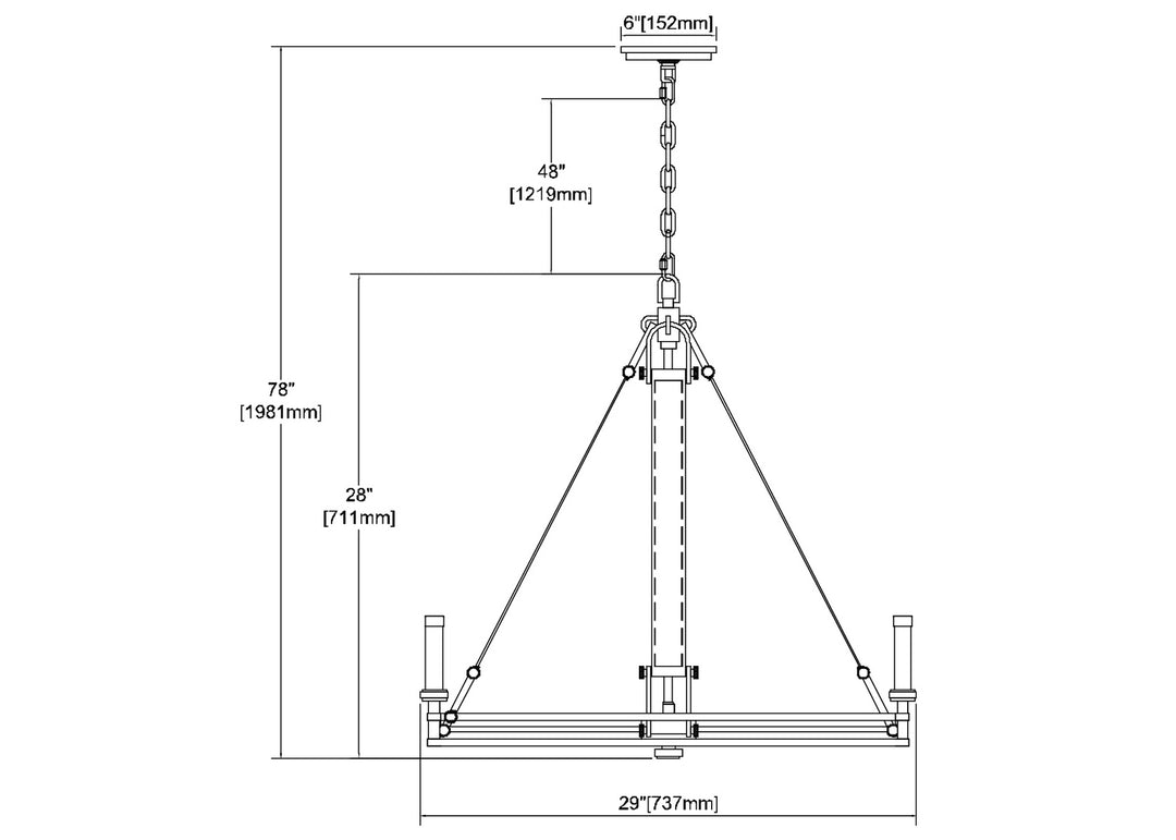 ELK Home Six Light Chandelier