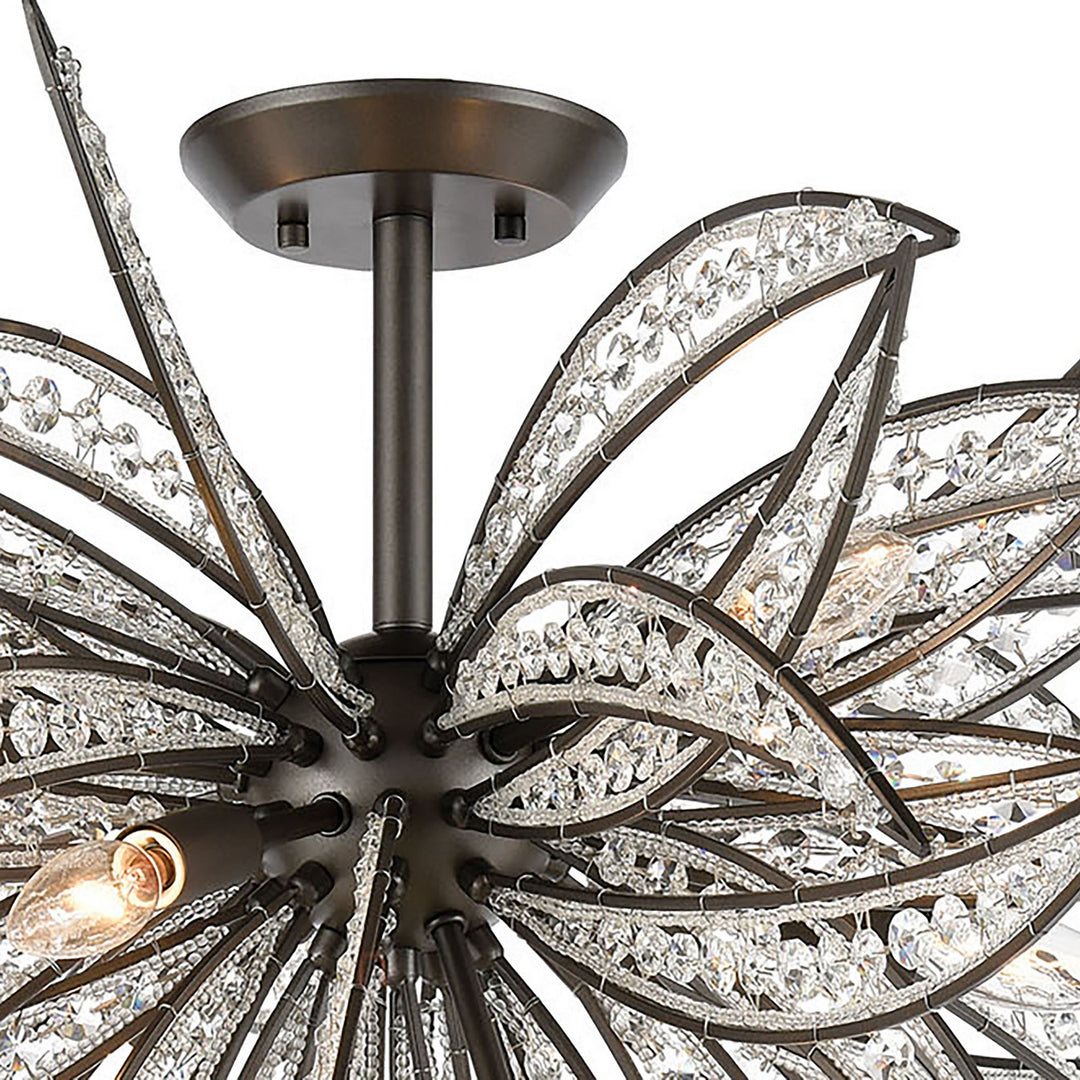 ELK Home Eight Light Semi Flush Mount