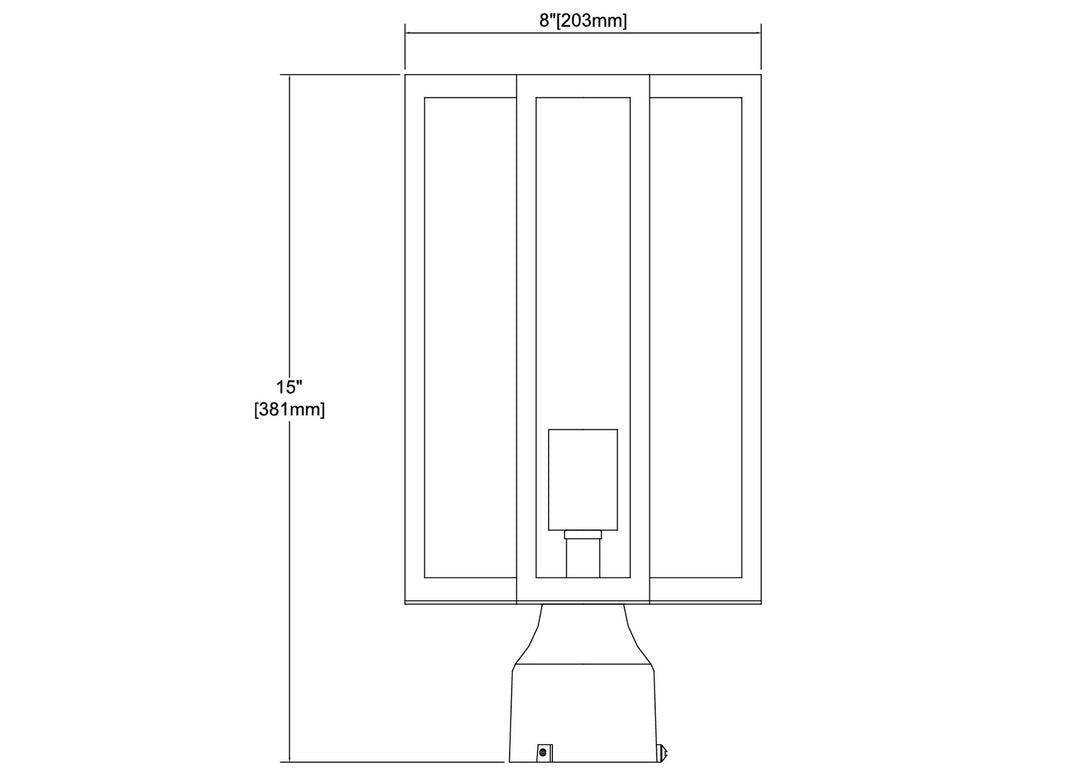 ELK Home One Light Outdoor Post Mount