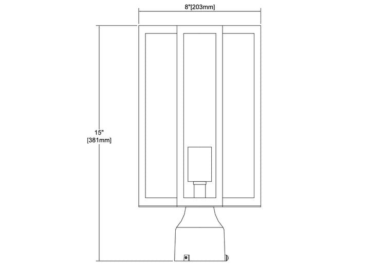 ELK Home One Light Outdoor Post Mount