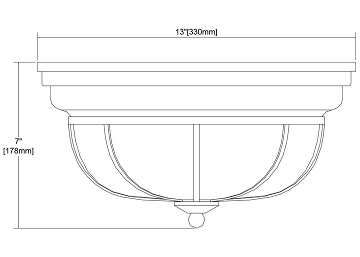 ELK Home Two Light Flush Mount