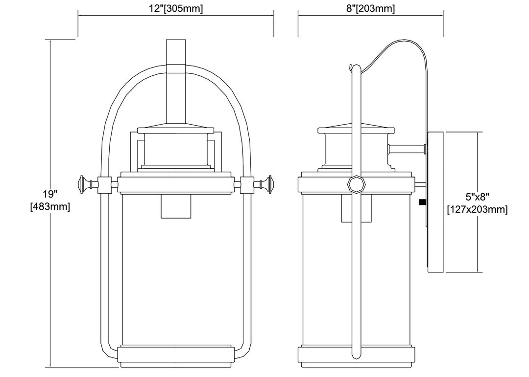 ELK Home One Light Outdoor Wall Sconce