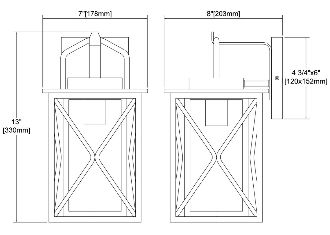 ELK Home One Light Outdoor Wall Sconce