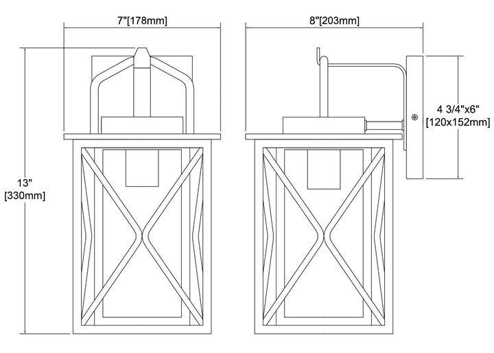 ELK Home One Light Outdoor Wall Sconce