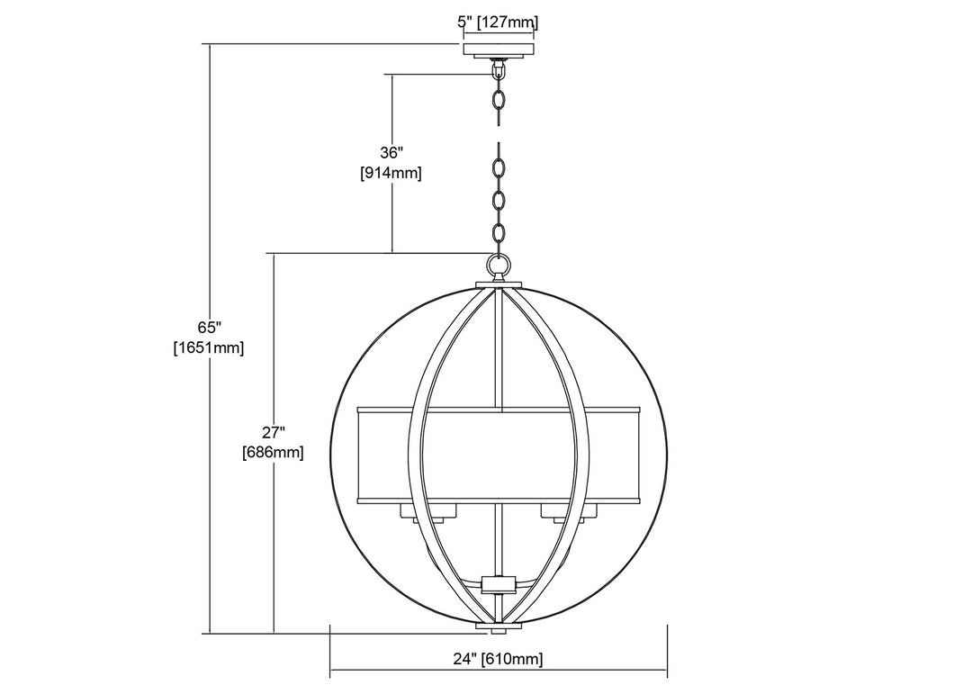 ELK Home Four Light Chandelier