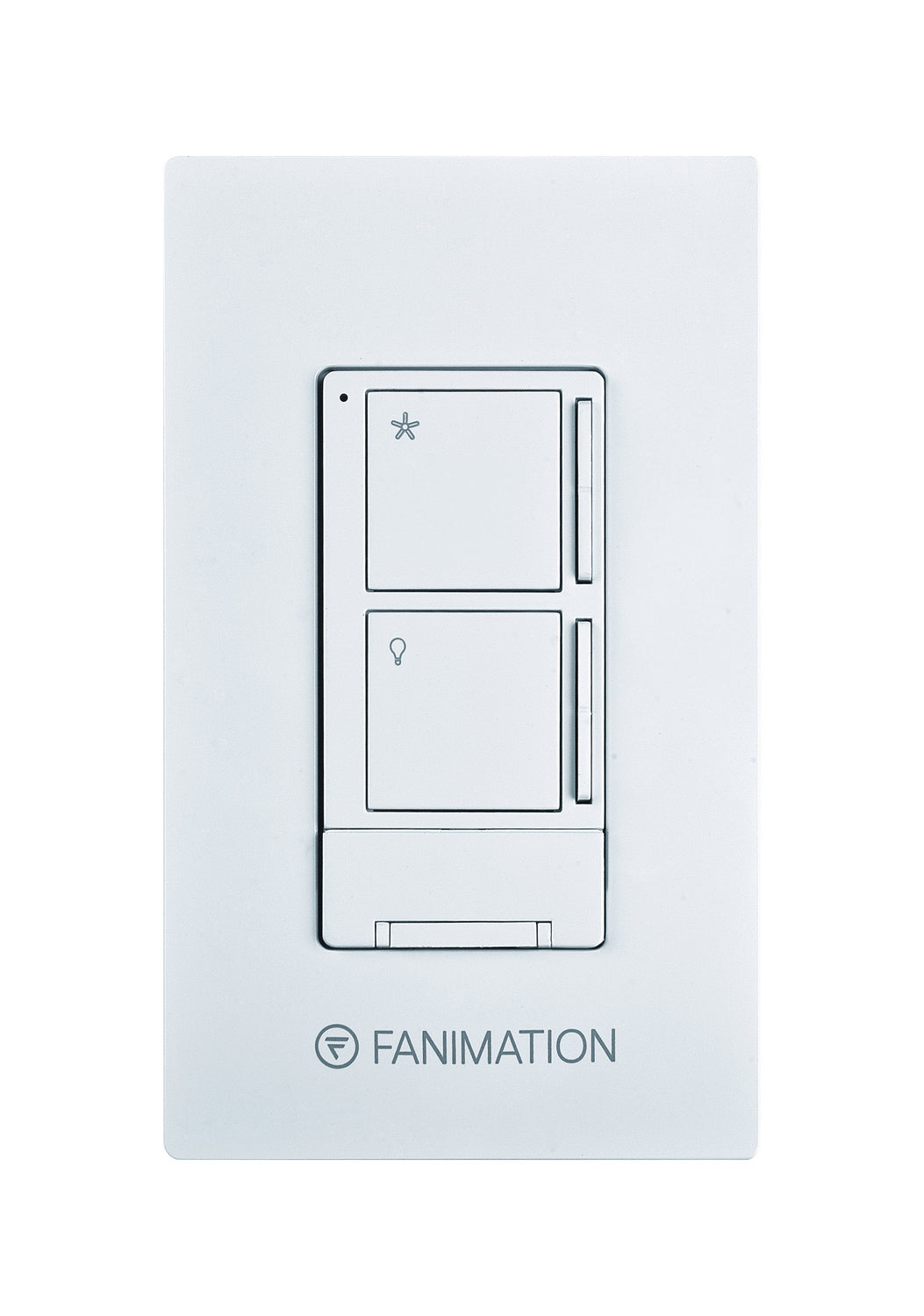 Fanimation Kwad 2 wire Fan with Light Wall Remote WR501WH