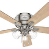 Hunter Crestfield 52" Low Profile Indoor Ceiling Fan