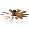 Windflower 60" Ceiling Fan in Matte Black/Distressed Koa